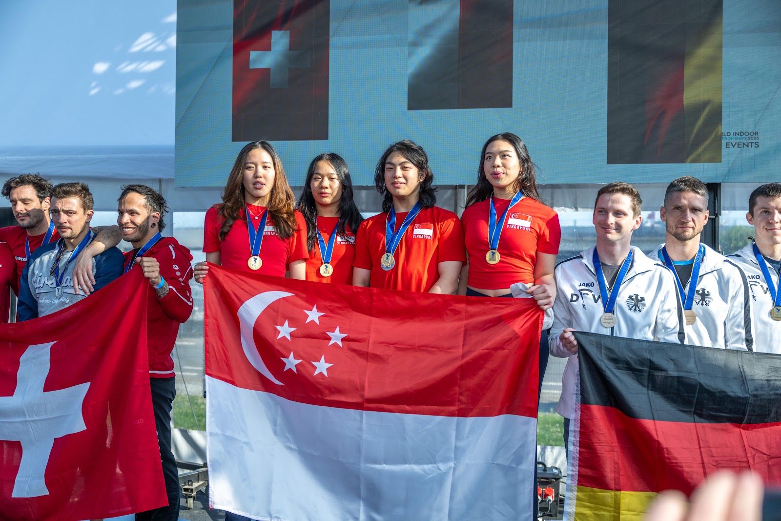 Team Singapore Overcomes Adversity to Strike Gold in World Indoor Skydiving Championships