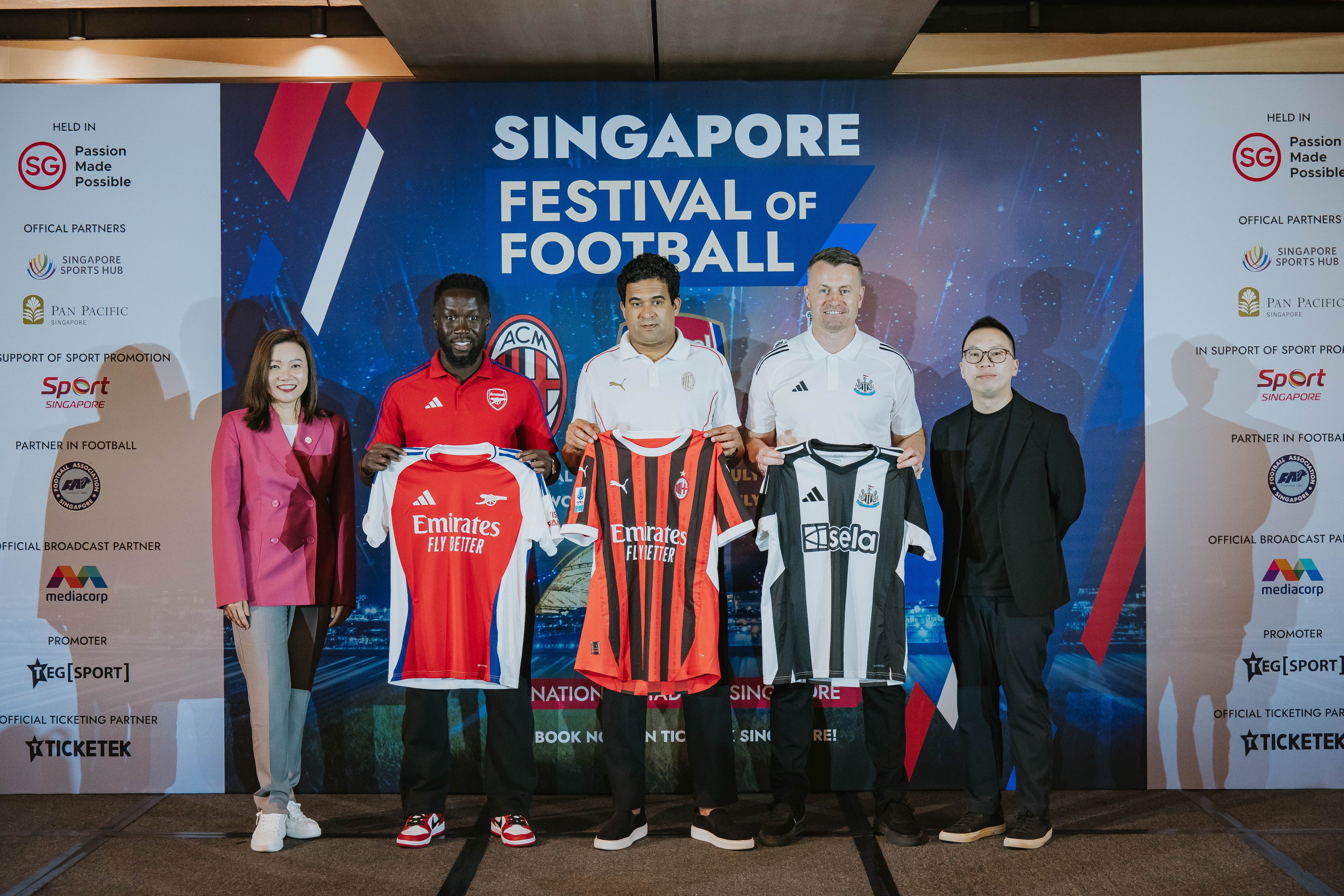 Singapore Festival of Football Set to Return in July with Arsenal, AC Milan and Newcastle United 