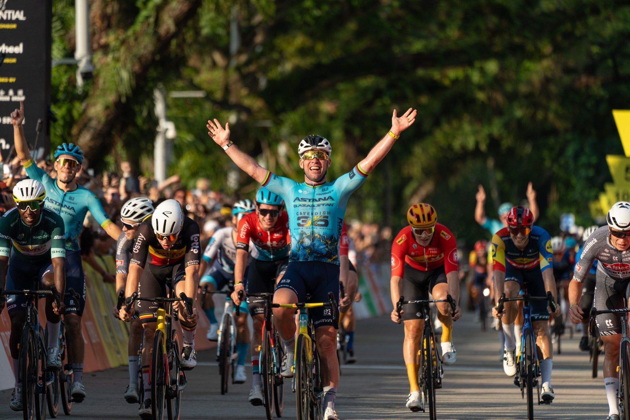 Mark Cavendish Closes Out Illustrious Career with Emotional Victory at the Tour de France Singapore Criterium