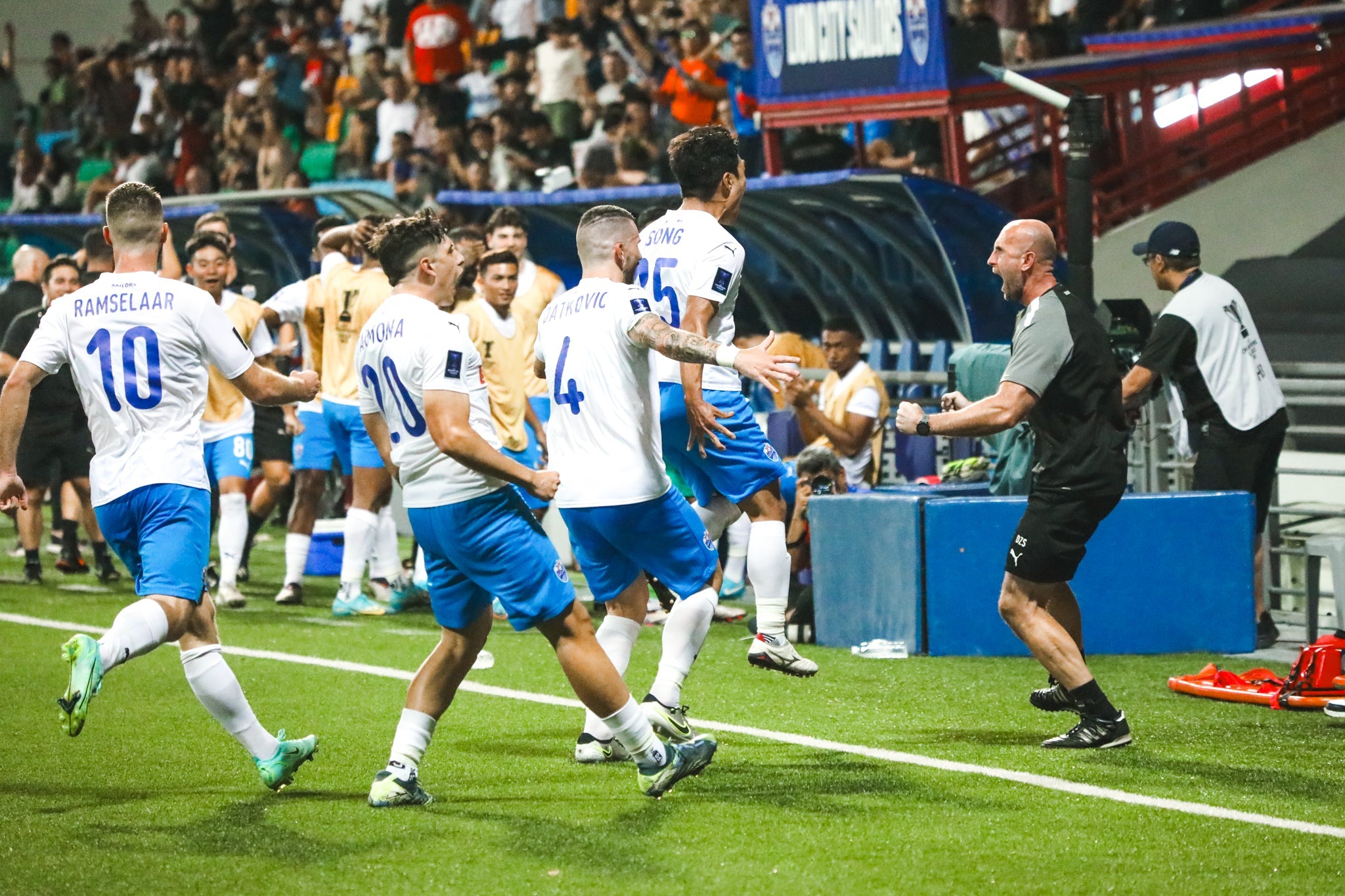 In Pictures: Hat-trick Hero Song Ui-Yong Leads Lion City Sailors to the AFC Champions League Two Knockouts