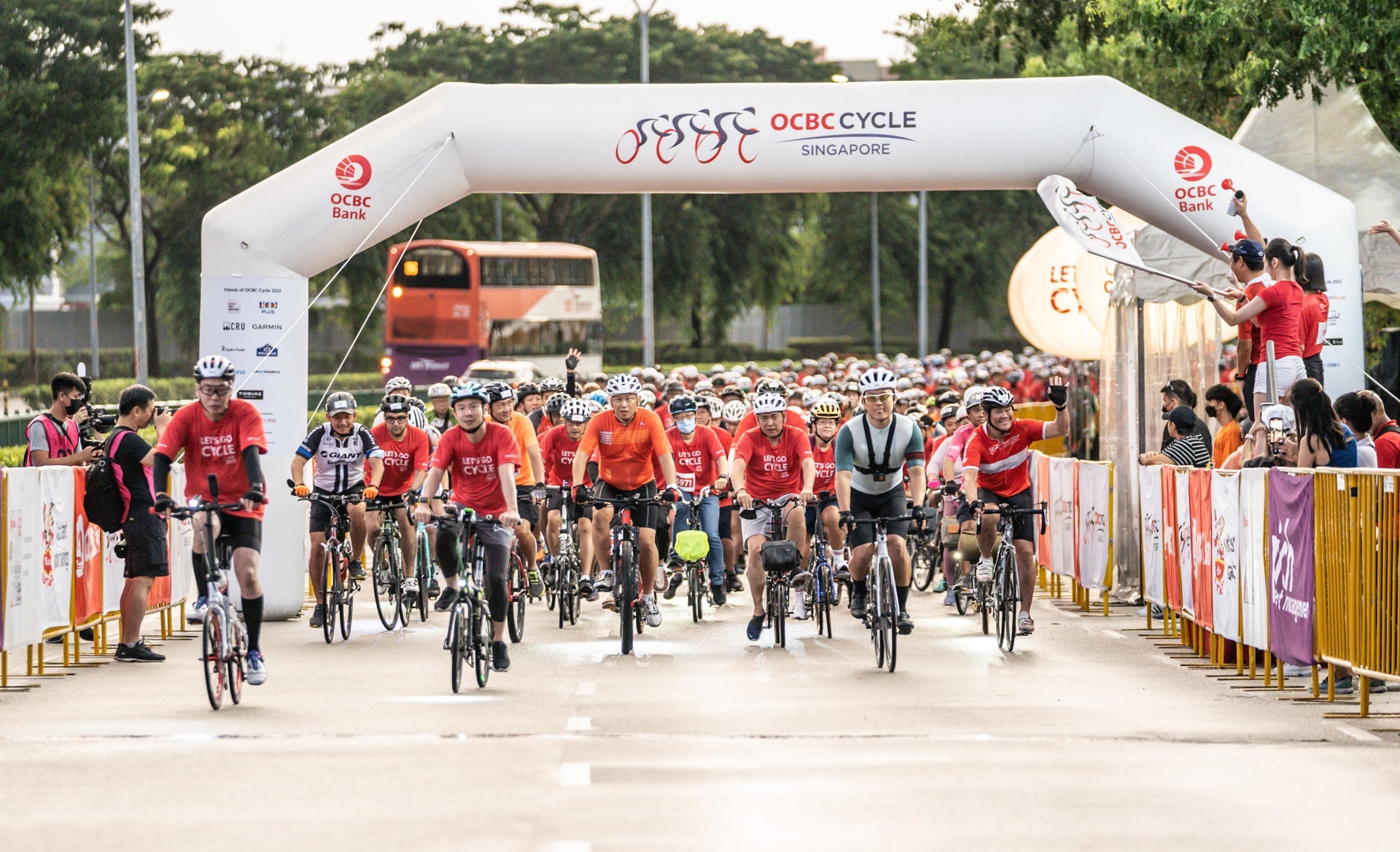 OCBC Cycle City Ride: 2,000 Cyclists join first in-person mass participation event in two years