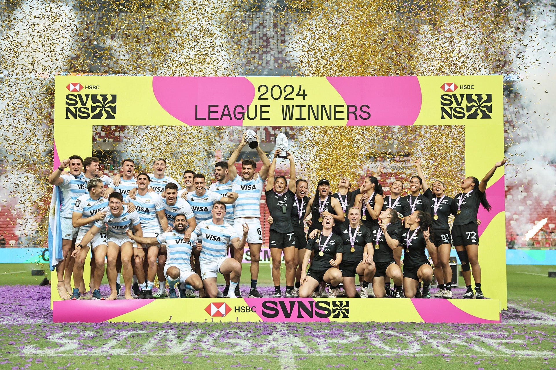 Rugby: Argentina and New Zealand win HSBC SVNS 2024 league titles in Singapore