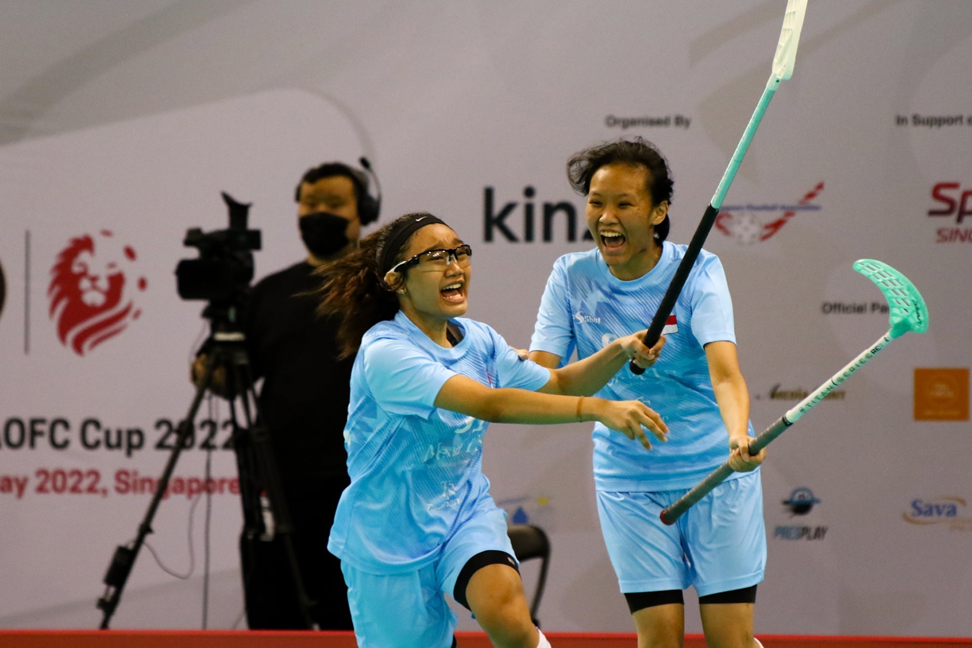 Women's AOFC Cup: Singapore U19s defeat Indonesia 3-1 for first win [Singapore Floorball Series]