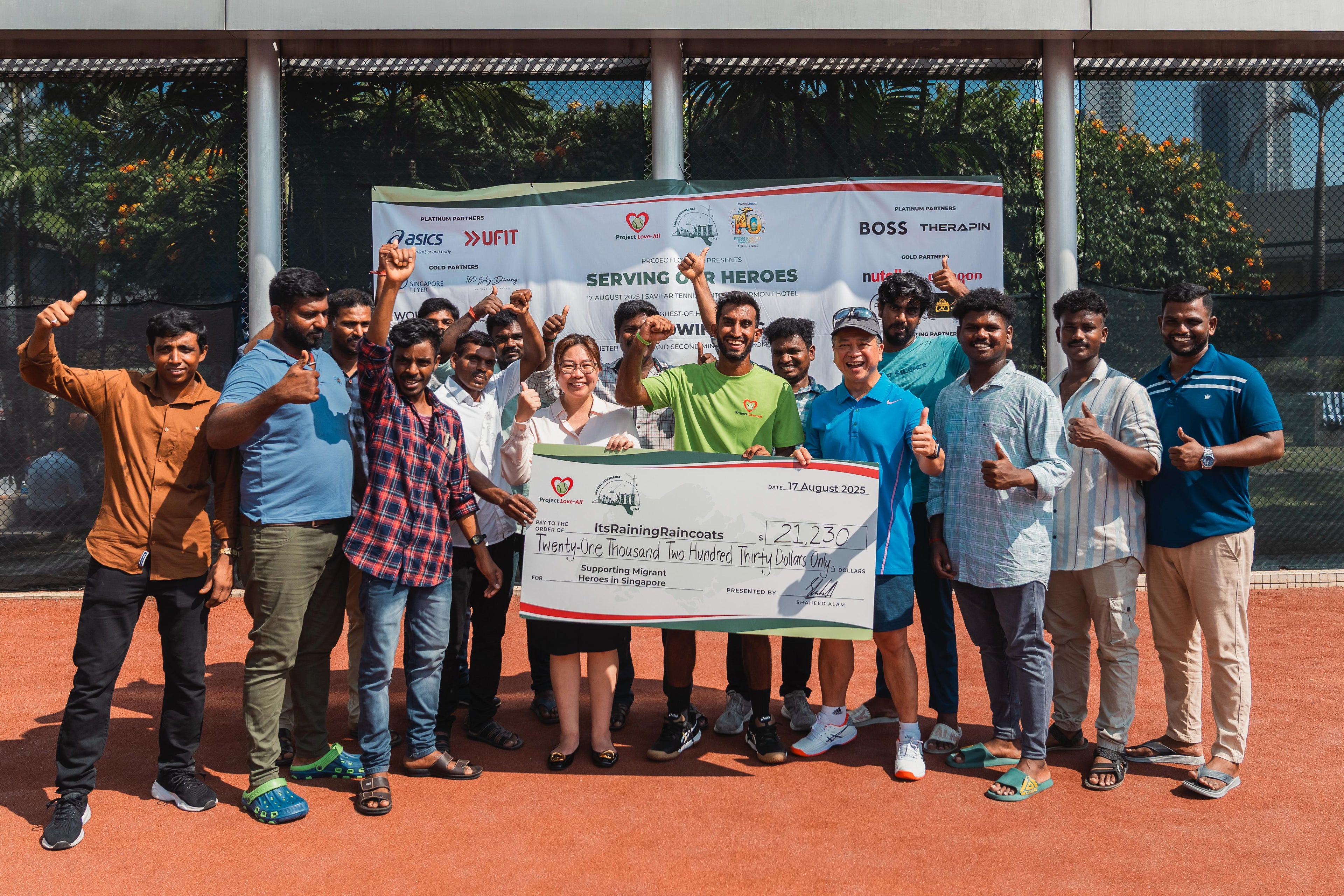 Project Love-All 2025: Shaheed Alam’s Tennis Charity Raises Over SGD 22,000 for Migrant Workers in Singapore