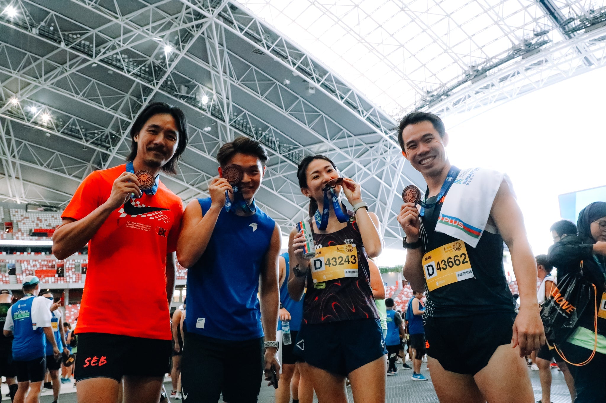 Standard Chartered Singapore Marathon New Race Course and National Stadium Finish Delights Runners