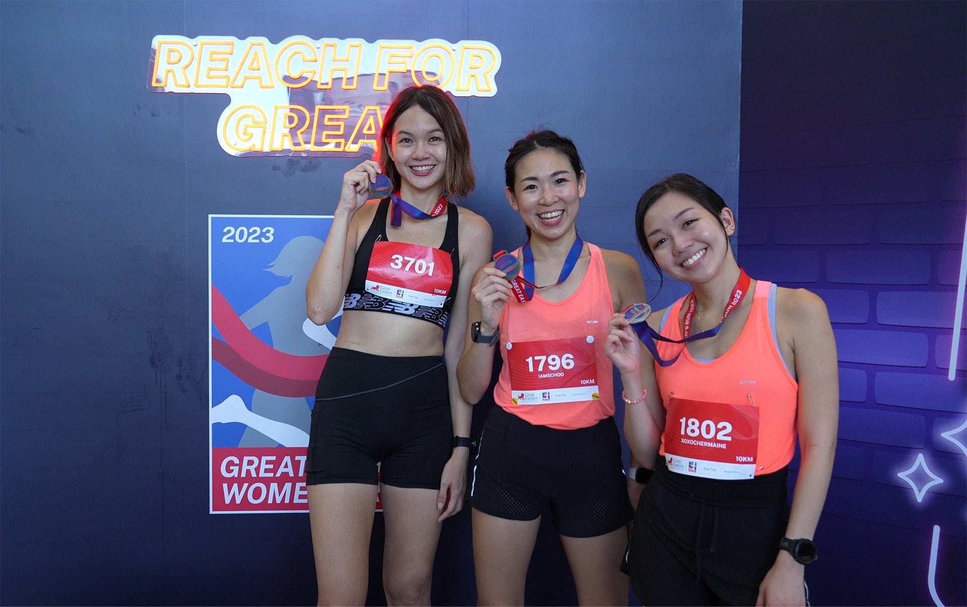 100PLUS PRO X Great Eastern Women's Run: Melissa Foo, Chermaine Zhou, Sharon Choo 