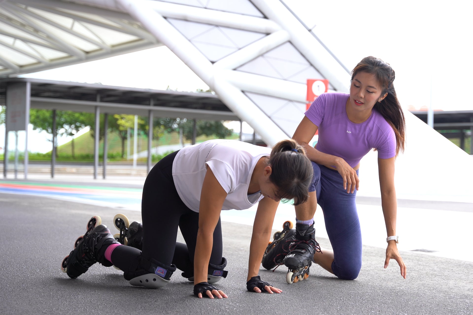 Learn how to roller skate with these simple moves for beginners with Ziyi Kuek 