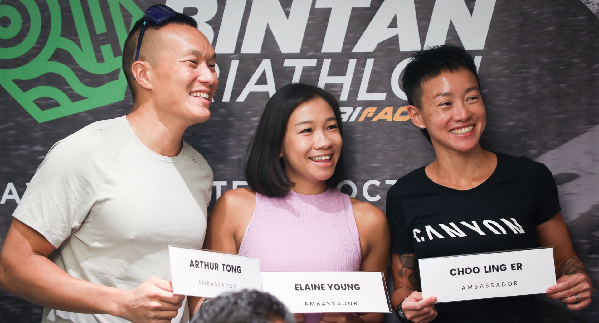 Choo Ling Er, Arthur Tong and Elaine Young named as Ambassadors of Bintan Triathlon by TriFactor