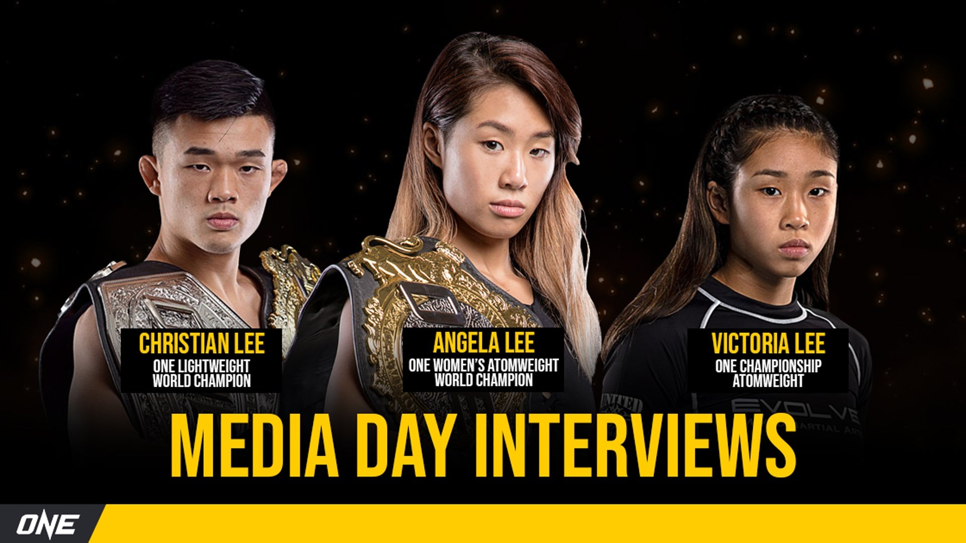 ONE Championship™ Stars Angela Lee, Christian Lee, Victoria Lee open up ahead of ONE: REVOLUTION 