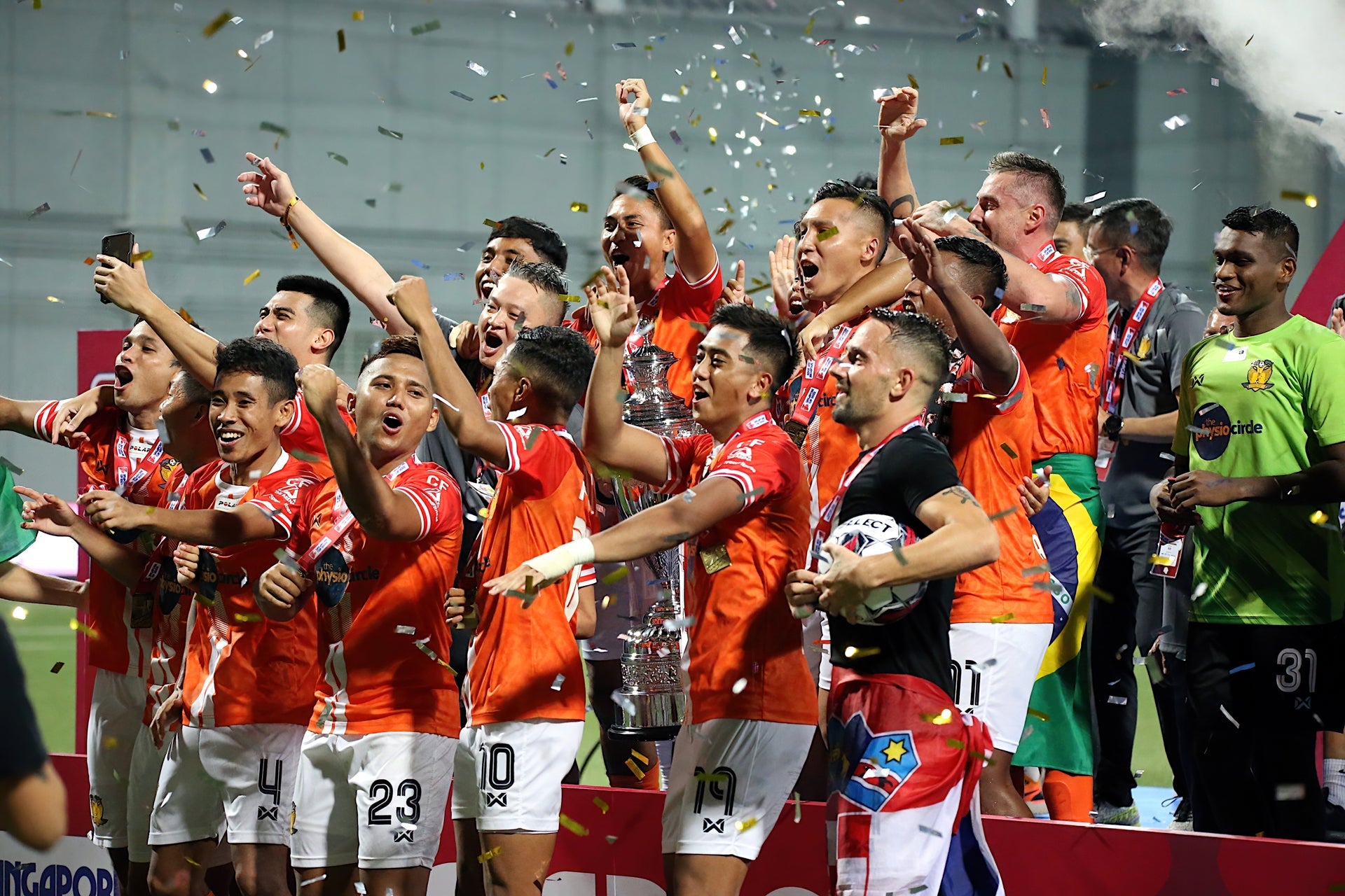 Singapore Cup Final 2022: Krajcek hat-trick ends Hougang United's 24-year trophy drought