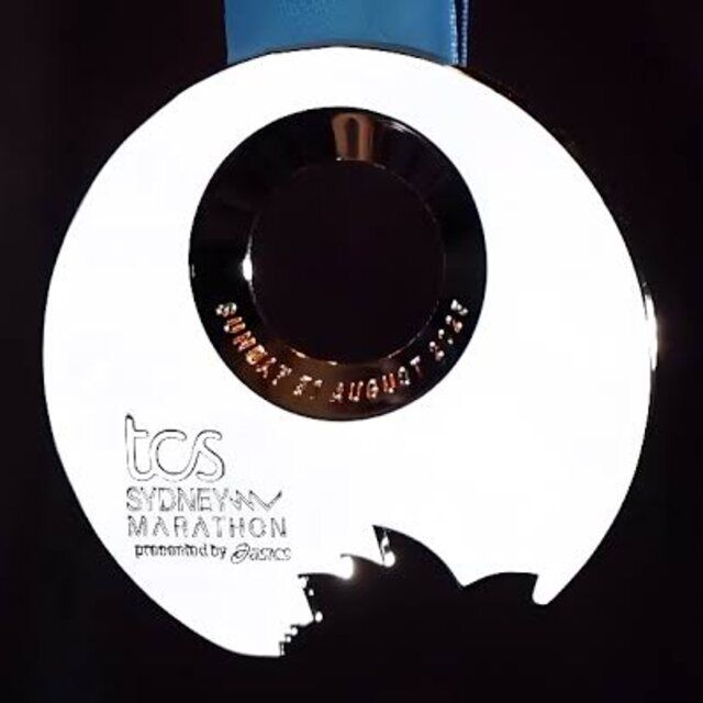 TCS Sydney Marathon 2025 finisher medal