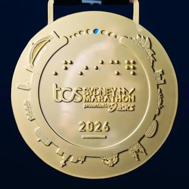 TCS Sydney Marathon 2026 finisher medal